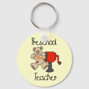 Bear and Sharpener Preschool Teacher Keychain
