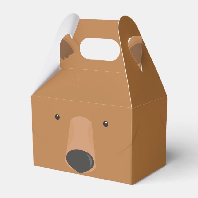 Bear Animal Favor Box (Back Side)