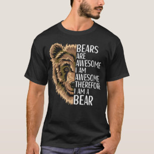 Bear Apparel Grizzly Wildlife Animal T-Shirt