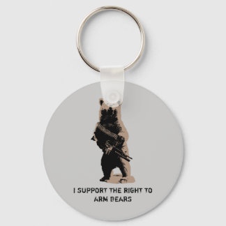 Bear arms Grizzly Bear Keychain