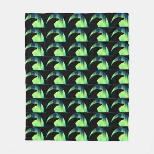 Bear Art Blanket Northern Lights Bear Blankets