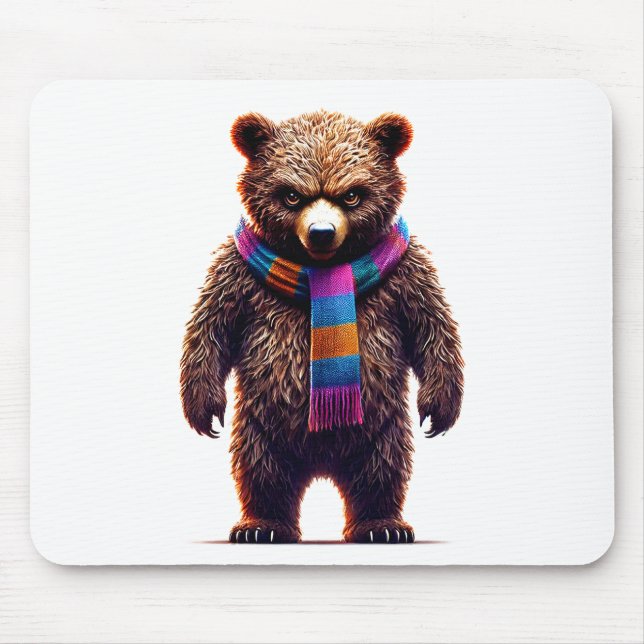 Bear Art Mouse Pad (Front)