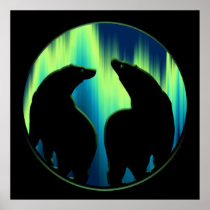 Bear Art Print Tribal Bear Poster Imprimer LG