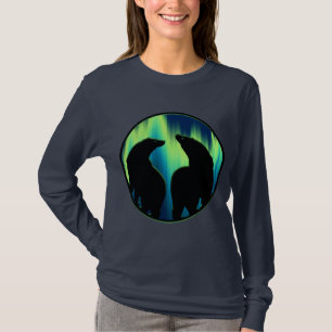 Bear Art Shirt Northern Lights Bear T-shirts Gifts