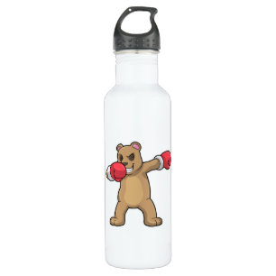 Bear as Boxer at Boxing & Hip Hop Dance Dab 710 Ml Water Bottle
