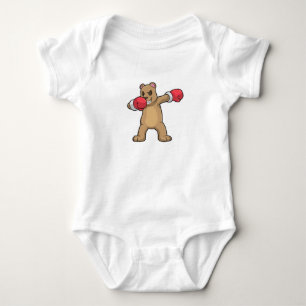Bear as Boxer at Boxing & Hip Hop Dance Dab Baby Bodysuit