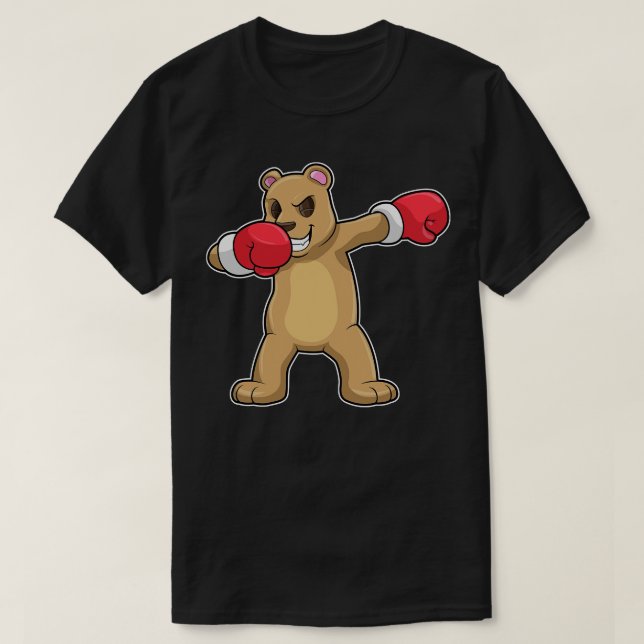 Bear as Boxer at Boxing Hip Hop Dance Dab T-Shirt (Design Front)