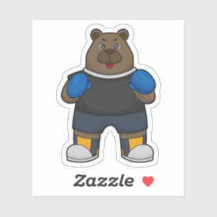 Bear as Boxer with Boxing gloves