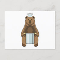 Bear as Cook with Cooking pot