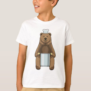 Bear as Cook with Cooking pot T-Shirt
