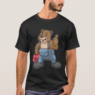 Bear as Craftsman with Tool box T-Shirt