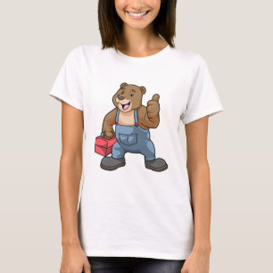 Bear as Craftsman with Tool box T-Shirt