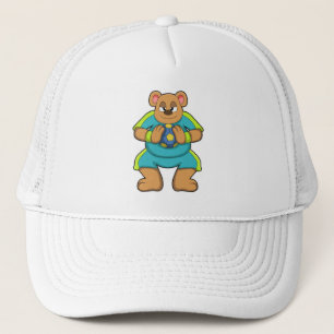 Bear as Handball player with Handball Trucker Hat