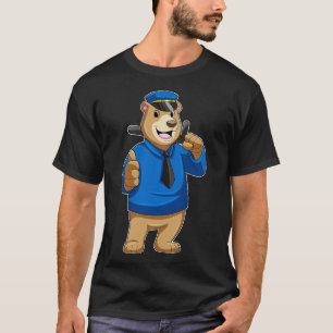Bear as Police officer with Police hat T-Shirt