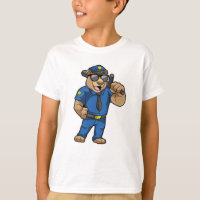 Bear as Police officer with Police uniform