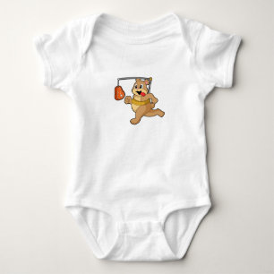 Bear as Runner Baby Bodysuit