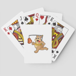 Bear as Runner Playing Cards
