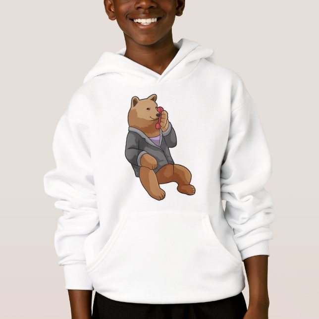 Bear as Secretary with Phone (Front)