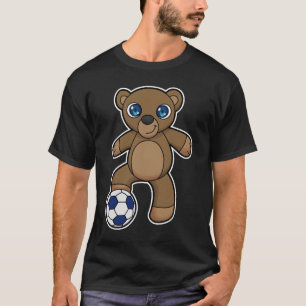 Bear as Soccer player with Soccer ball T-Shirt
