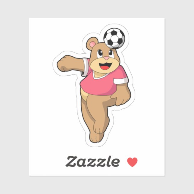 Bear as Soccer player with Soccer.PNG (Sheet)