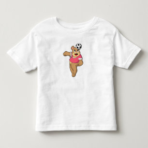 Bear as Soccer player with Soccer.PNG Toddler T-shirt