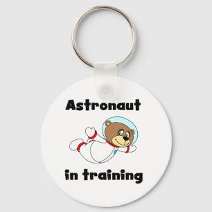 Bear Astronaut in Training Tshirts and Gifts Keychain
