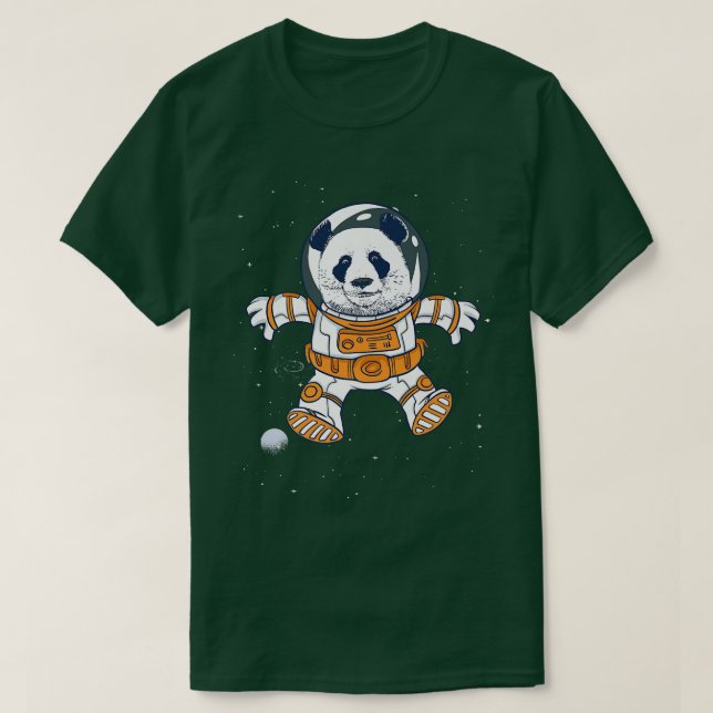 Bear Astronaut Pilot Space Flight Cosmos Universe  T-Shirt (Design Front)