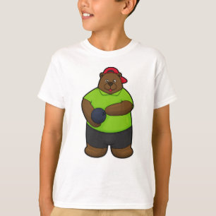 Bear at Bowling with Bowling ball T-Shirt