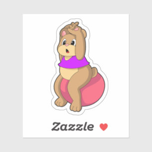 Bear at Fitness with Exercise ball.PNG