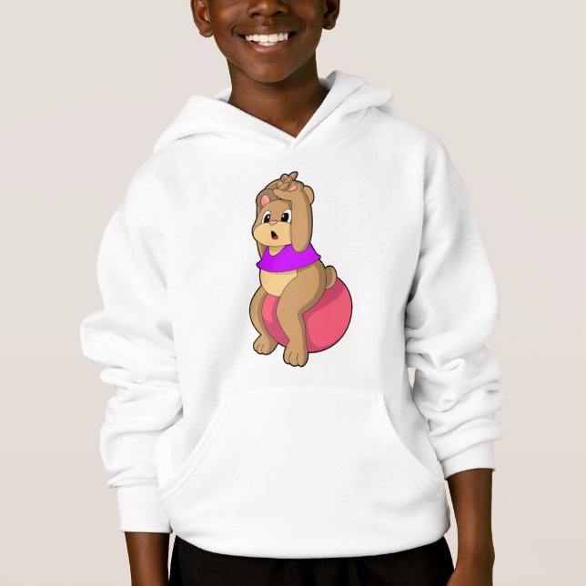 Bear at Fitness with Exercise ball.PNG (Front)