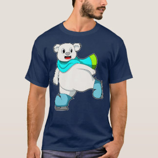 Bear at Ice skating with Ice skates 2 T-Shirt
