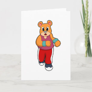 Bear at Running Card