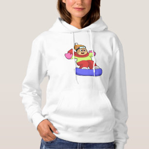 Bear at Snowboarding with Snowboard Hoodie