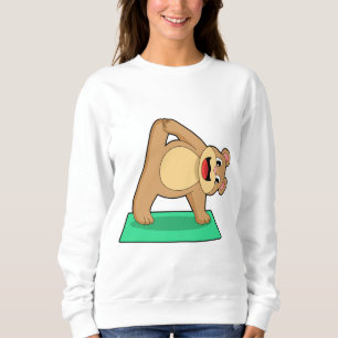 Bear at Yoga Fitness Sweatshirt
