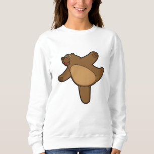 Bear at Yoga Stretching exercise Sweatshirt