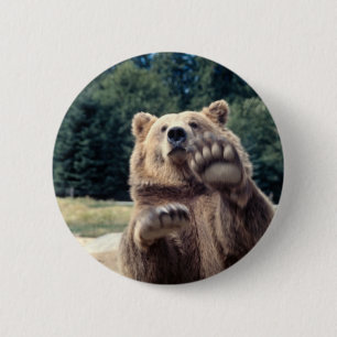 Bear Attack! 2 Inch Round Button