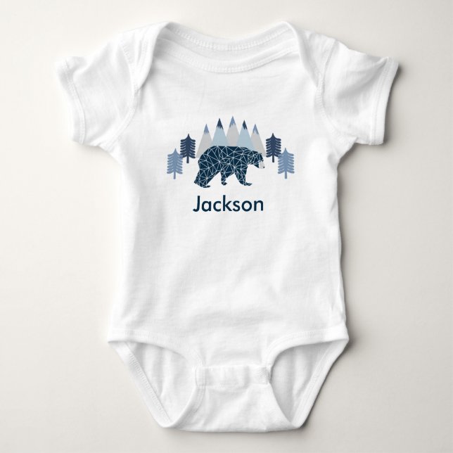 Bear baby boy bodysuit (Front)