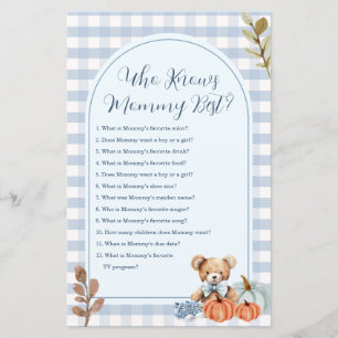 Bear Baby Shoes Pumpkin Who Knows Mommy Best Game