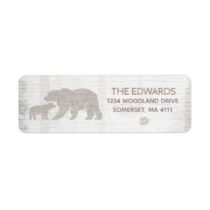 Bear Baby Shower Address Labels Adventure Shower
