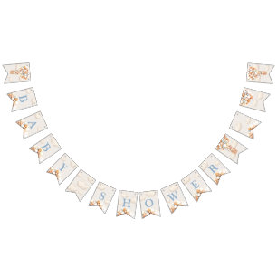 Bear Baby Shower Buntin Flags