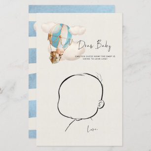 Bear Baby Shower Game - Draw Baby