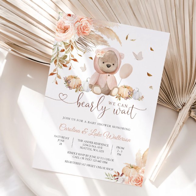 Bear Baby Shower Invitation (Creator Uploaded)
