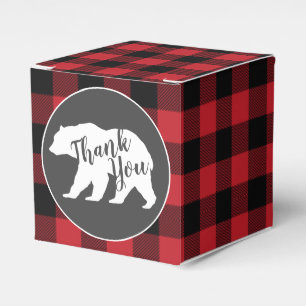Bear Baby Shower Woodland Lodge Favor Box