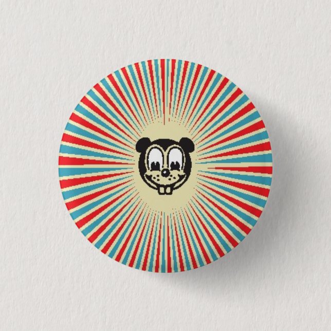 Bear Badge 1 Inch Round Button (Front)