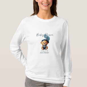 Bear Balloons Baby Shower Personalized T-Shirt