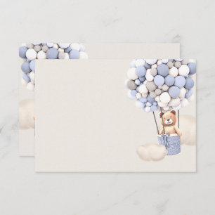 Bear Balloons Blank Enclosure Card