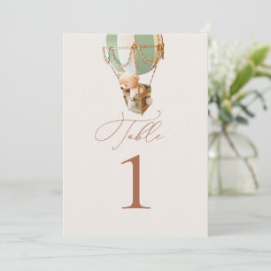 Bear Balloons Table Number