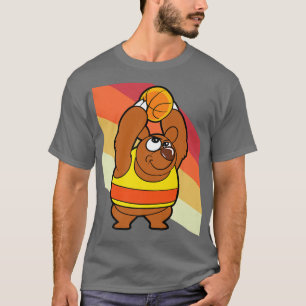 Bear Basketball Player Animal Funny Premium174 T-Shirt