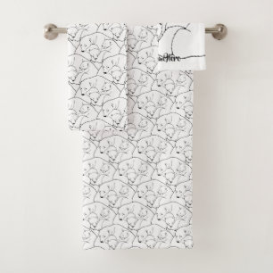 Bear Bath Towel Set Custom Polar Bear Towels