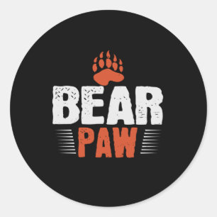 Bear - Bear Paw Classic Round Sticker